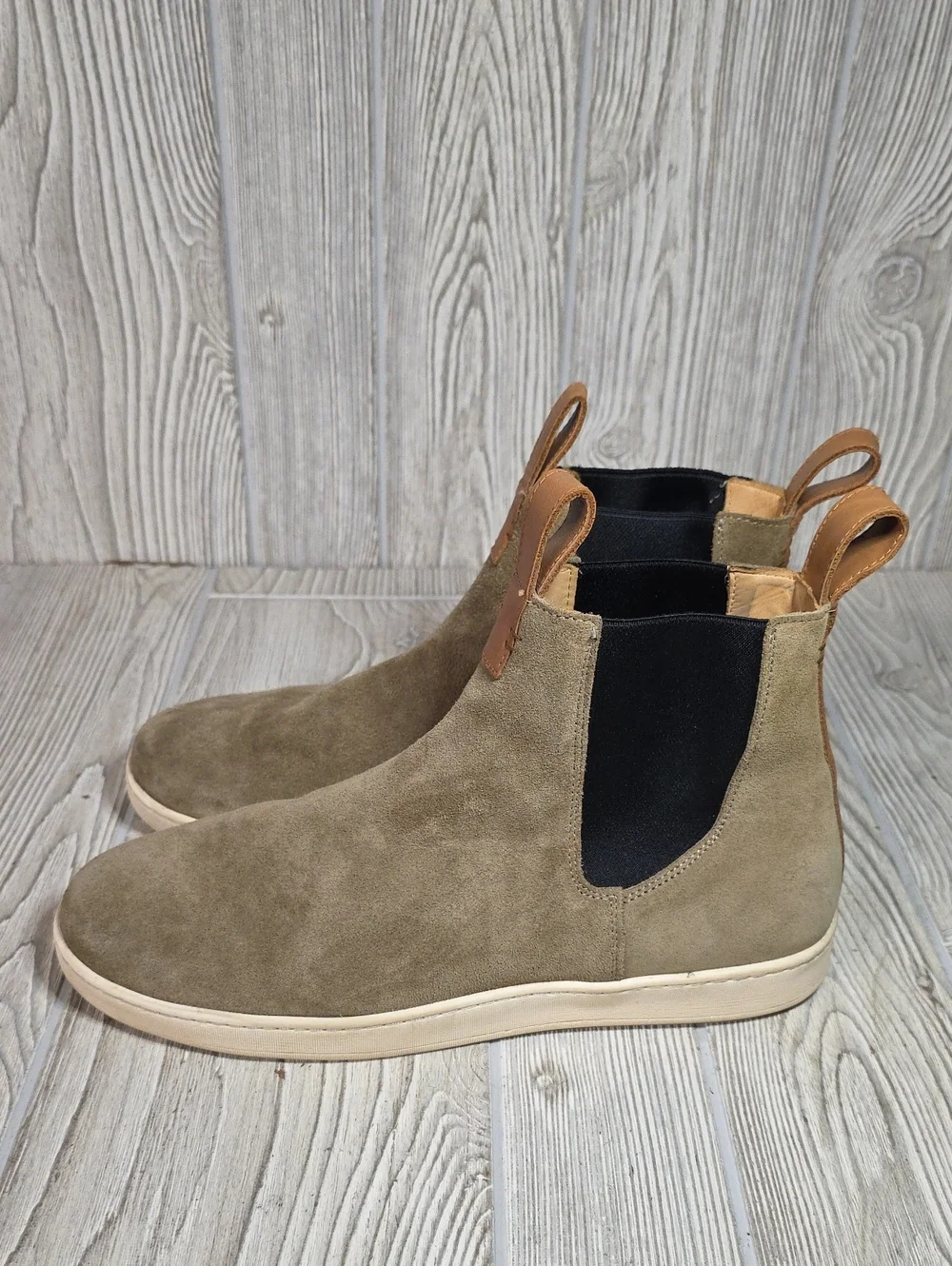 Luca Terra Slip On Chelsea Sneaker Boots Desert Suede Mens Size 10